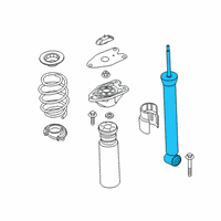 OEM 2018 BMW X2 Rear Shock Absorber Diagram - 33-50-6-888-463