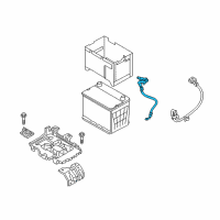 OEM 2016 Hyundai Azera Battery Sensor Assembly Diagram - 37180-3V211