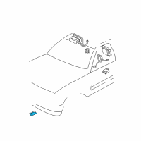 OEM Chevrolet Silverado 2500 Front Sensor Diagram - 15070580