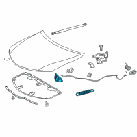 OEM 2014 Toyota Camry Latch Assembly Diagram - 53510-06200