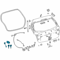 OEM Toyota Yaris Cylinder & Keys Diagram - 69055-52510