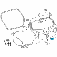 OEM Toyota Yaris Lift Gate Switch Diagram - 84840-02050