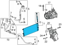 OEM Chevrolet Silverado 2500 HD Condenser Diagram - 84650606