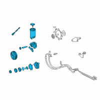 OEM Toyota Tundra Power Steering Pump Diagram - 44310-0C010