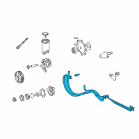 OEM 2004 Toyota Tundra Hose & Tube Assembly Diagram - 44410-0C011