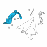 OEM 2012 Honda CR-Z Fender, Left Front (Inner) Diagram - 74151-SZT-G00