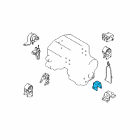 OEM 2006 Nissan Quest STOPPER-Engine Mounting Diagram - 11215-8Y100