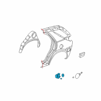 OEM Buick Rendezvous Housing Asm-Fuel Tank Filler Pipe Diagram - 10319243