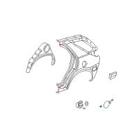 OEM 2007 Buick Rendezvous Spr-Fuel Filler Door Diagram - 16622792