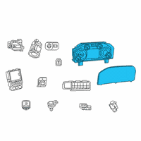 OEM 2021 Ram 3500 Cluster-Instrument Panel Diagram - 68437744AD