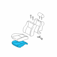 OEM 2005 Toyota Corolla Seat Cushion Pad Diagram - 71511-02240