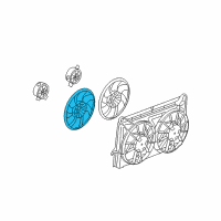 OEM Cadillac Escalade EXT Fan Motor Diagram - 20897351