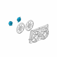 OEM GMC Fan Motor Diagram - 20903475