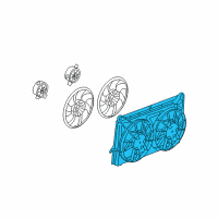 OEM Cadillac Escalade ESV Fan Shroud Diagram - 15780788