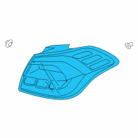 OEM 2018 Kia Forte5 Lens & Housing-Rear Combination Outside Diagram - 92410A7430