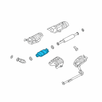 OEM 2008 Hyundai Sonata Catalytic Converter Assembly Diagram - 28950-25560