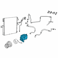 OEM 2010 Dodge Ram 3500 COMPRESOR-Air Conditioning Diagram - 55111444AB