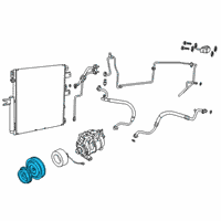 OEM 2018 Ram 2500 PULLEY-A/C Compressor Diagram - 68078146AA