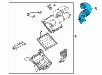 OEM 2022 Ford E-350 Super Duty Air Outlet Diagram - LC2Z-9B659-A