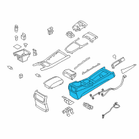 OEM 2011 Hyundai Genesis Console Assembly-Floor Diagram - 84610-3M011-M5