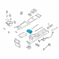 OEM Hyundai Genesis Cup Holder Assembly Diagram - 84670-3M110-RY