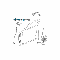 OEM 2015 Jeep Compass Cylinder-Door Lock Diagram - 5139099AA