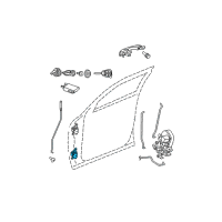 OEM 2005 Dodge Magnum Hinge-Front Door Diagram - 5065040AC