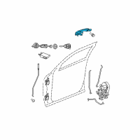 OEM Dodge Magnum Handle-Exterior Door Diagram - WC81TZZAH