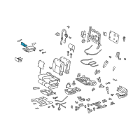OEM Toyota Land Cruiser Cup Holder Diagram - 66990-60020-C0