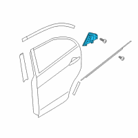 OEM Kia MOULDING Assembly-Rear Door Diagram - 838301W200