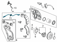 OEM 2022 GMC Sierra 3500 HD Wear Sensor Diagram - 84702752