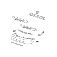 OEM 2004 Ford Mustang Reflector Diagram - XR3Z-15A448-AA