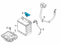 OEM Hyundai Ioniq 5 CLAMP-BATTERY Diagram - 37160-GI000