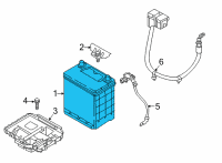 OEM 2016 Hyundai Elantra Batteries Diagram - 371103X100