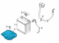 OEM 2022 Hyundai Ioniq 5 TRAY ASSY-BATTERY Diagram - 37150-GI000