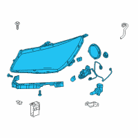 OEM 2014 Buick LaCrosse Composite Headlamp Diagram - 26672547