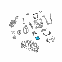 OEM Cadillac ELR Module Asm-Hmi Control Eccn=5A992 Diagram - 23266008