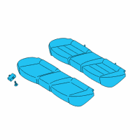 OEM Kia Forte5 Cushion Assembly-Rear Seat Diagram - 89100B0880KMT