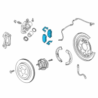 OEM Cadillac CTS Rear Pads Diagram - 84252357