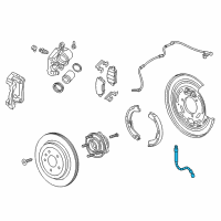 OEM 2013 Cadillac ATS Brake Hose Diagram - 84238005