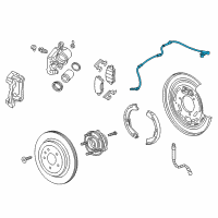 OEM 2013 Cadillac ATS Rear Speed Sensor Diagram - 22941967