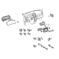 OEM 2006 Toyota Sienna Bulb Diagram - 90010-08107