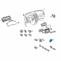 OEM Toyota Sienna Seat Heat Switch Diagram - 84751-AE010