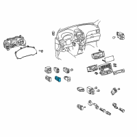 OEM 2008 Toyota Sienna Door Switch Diagram - 84962-AE010