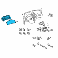 OEM 2006 Toyota Sienna Meter Assy, Combination Diagram - 83800-08170