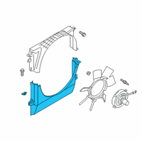 OEM 2019 Ford Ranger Lower Shroud Diagram - KB3Z-8146-B