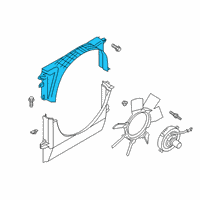 OEM 2021 Ford Ranger Upper Shroud Diagram - KB3Z-8146-A