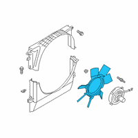 OEM 2019 Ford Ranger Fan Blade Diagram - KB3Z-8600-A