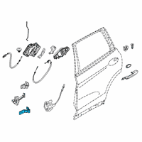 OEM 2021 BMW 745e xDrive Door Hinge, Bottom Left Diagram - 41-52-7-420-097
