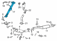 OEM 2020 Ram 1500 Converter-Exhaust Extension Diagram - 68374960AB